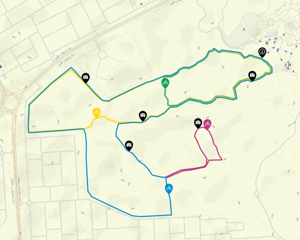 Al Ain Zoo Mountain Bike Trail Map