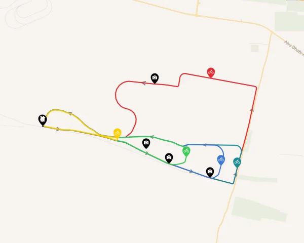 Al Wathba Cycle Track Map